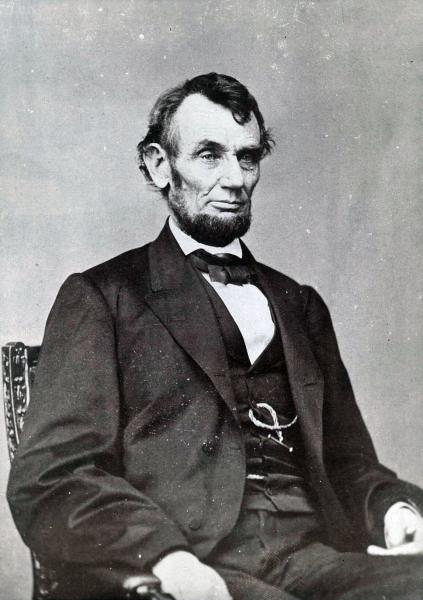 Brady photograph of Abraham Lincoln Brady photograph of Abraham Lincoln