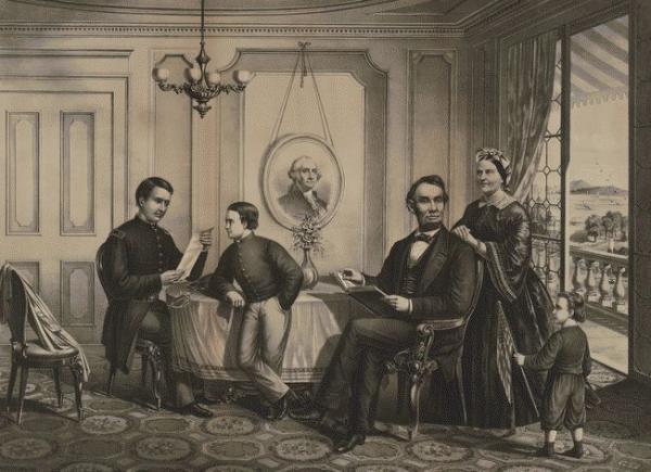 President Lincoln and family circle President Lincoln and family circle